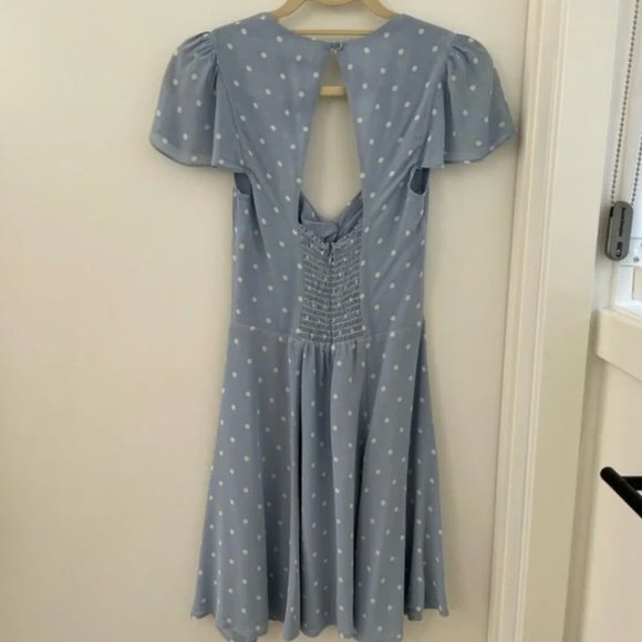 Reformation "Kenni" Mini Dress in Dewdrop - Size 4 - Picture 6 of 7